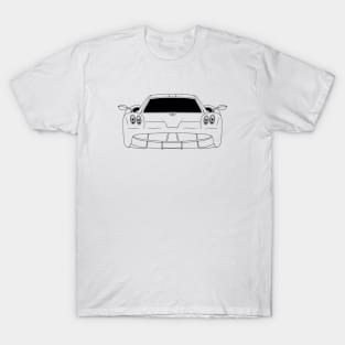 Pagani Huayra Black Outline T-Shirt